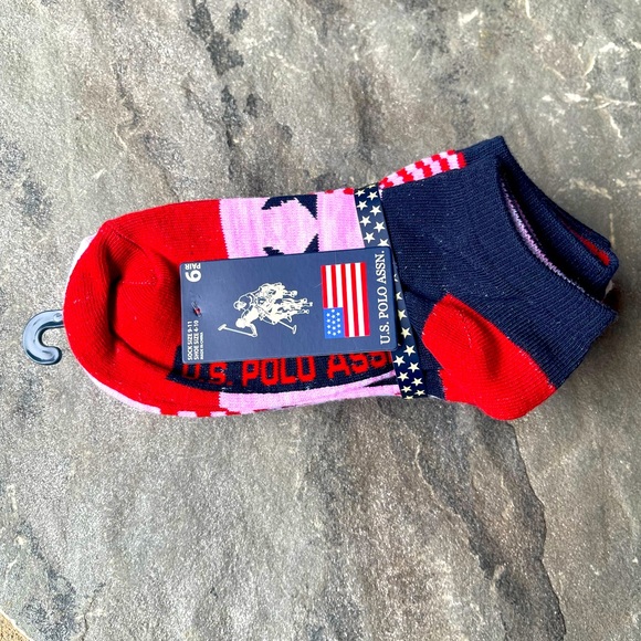New🌟US Polo Association  Assortment 6 pack no show socks - Picture 1 of 3